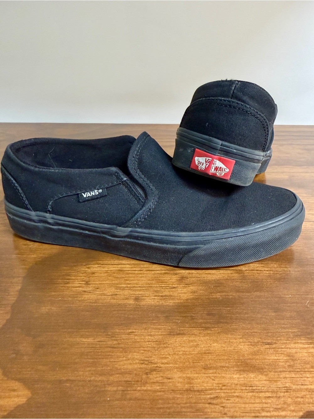 Vans Women’s 7 Slip-On Sneakers - Black